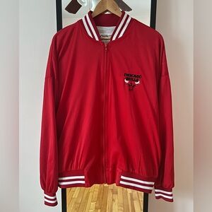 Vintage 90s Chicago Bulls Chalk Line NBA Basketball Mesh Jacket Chalkline Bomber